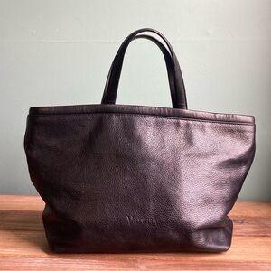 Valentina Black Leather Small/Medium Tote